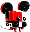 Cyber Mouse robot mouse logo